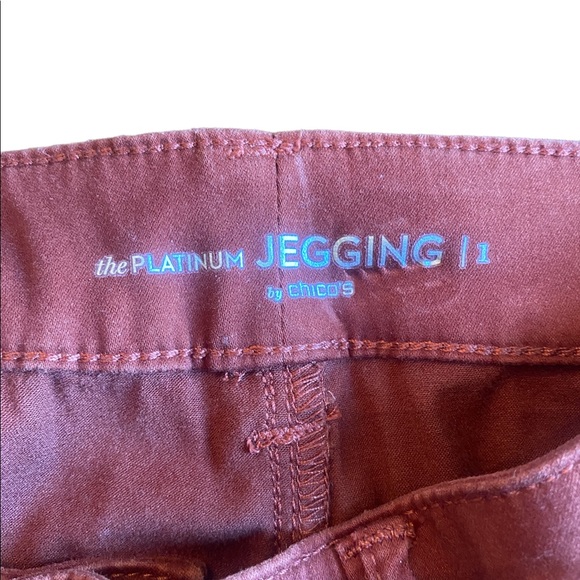 Chico’s Platinum Rust Colored Jeggings - Picture 8 of 15
